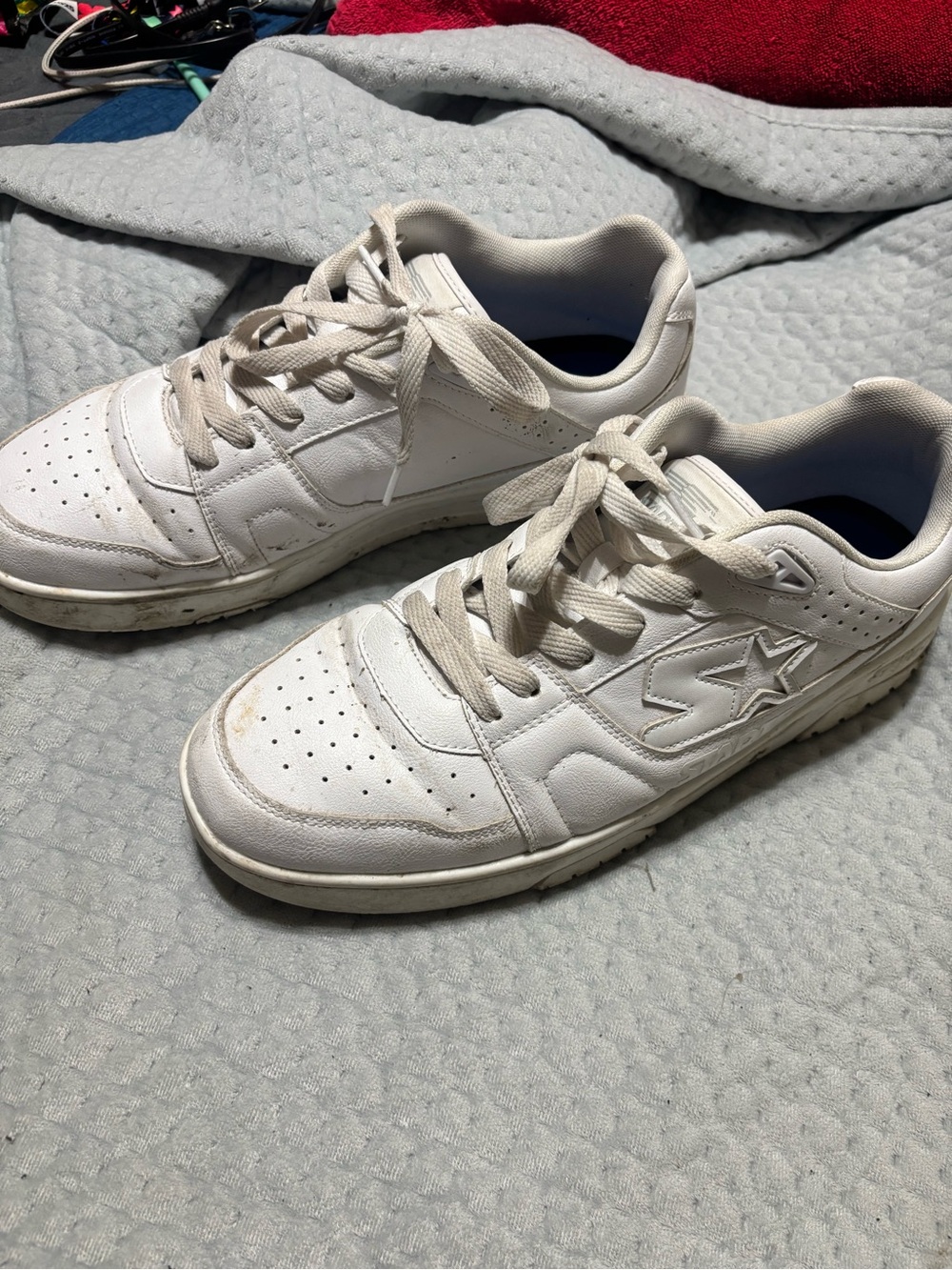 STARTER Men's White Low-Top Athletic Sneakers